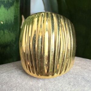 18k ITAOR   wide band Ring - Cigar Band